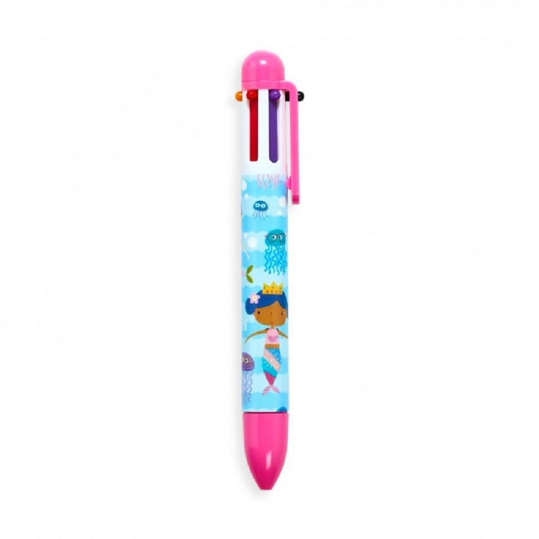 Mermaid Friends 6 Click Multicolor Pens