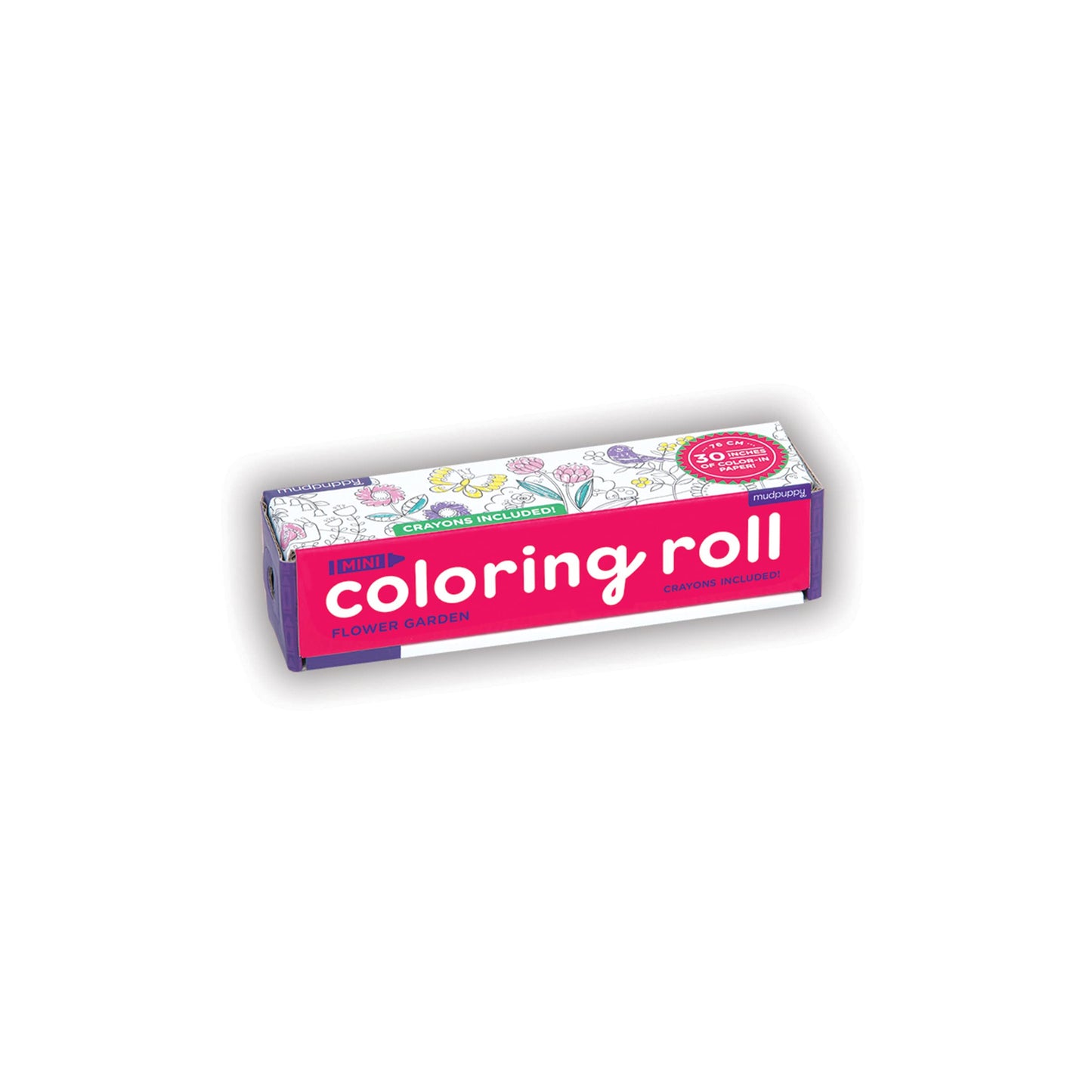 Flower Garden Mini Coloring Roll