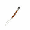 Burnt Orange Pacifier Clip