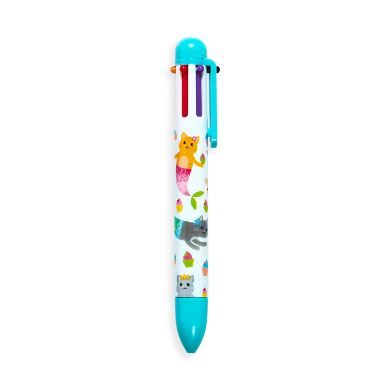 Mermaid Friends 6 Click Multicolor Pens
