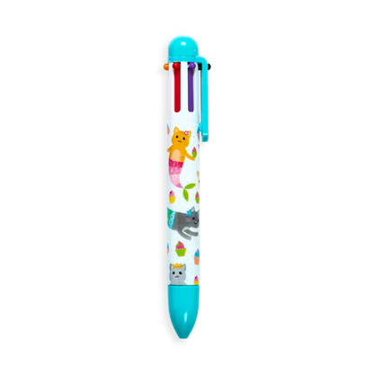 Mermaid Friends 6 Click Multicolor Pens