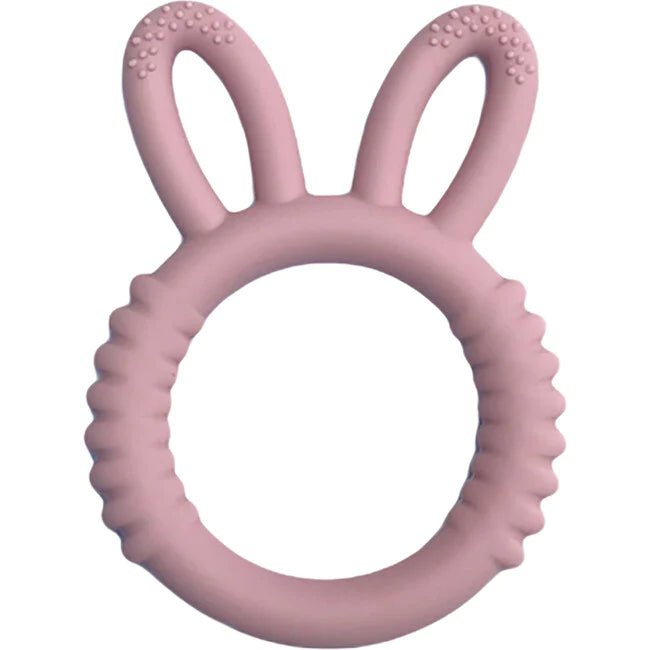 Mauve Bunny Silicone Teether
