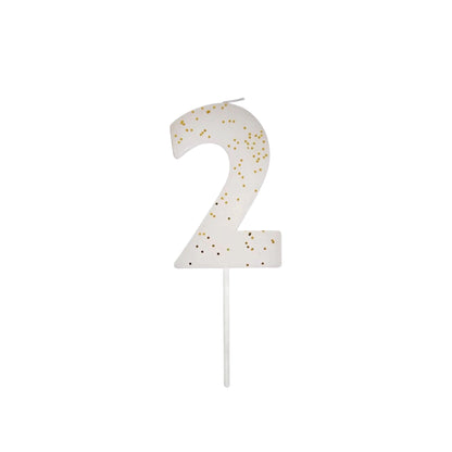 Number "Two" Candle