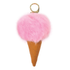 Furry Pom Ice Cream Bag Charm