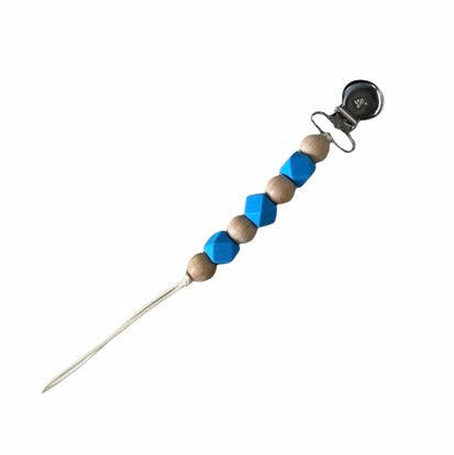 Sky Blue Maya Pacifier Clip