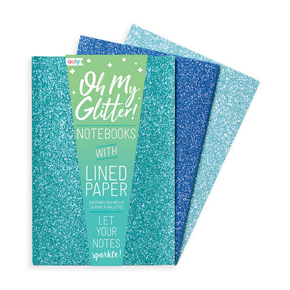 Blue Oh My Glitter! Notebooks