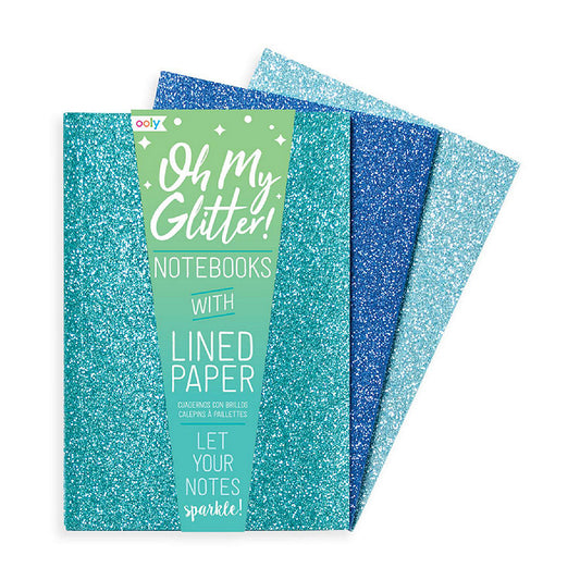 Blue Oh My Glitter! Notebooks