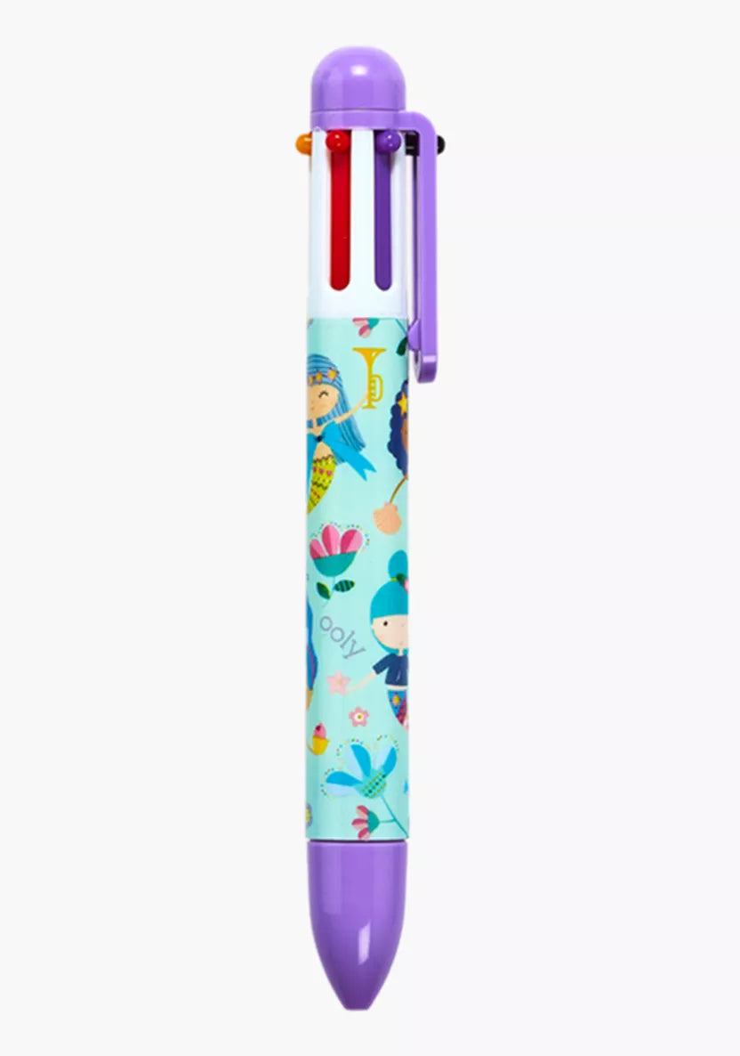 Mermaid Friends 6 Click Multicolor Pens