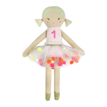 1st Year Birthday Jersey Doll
