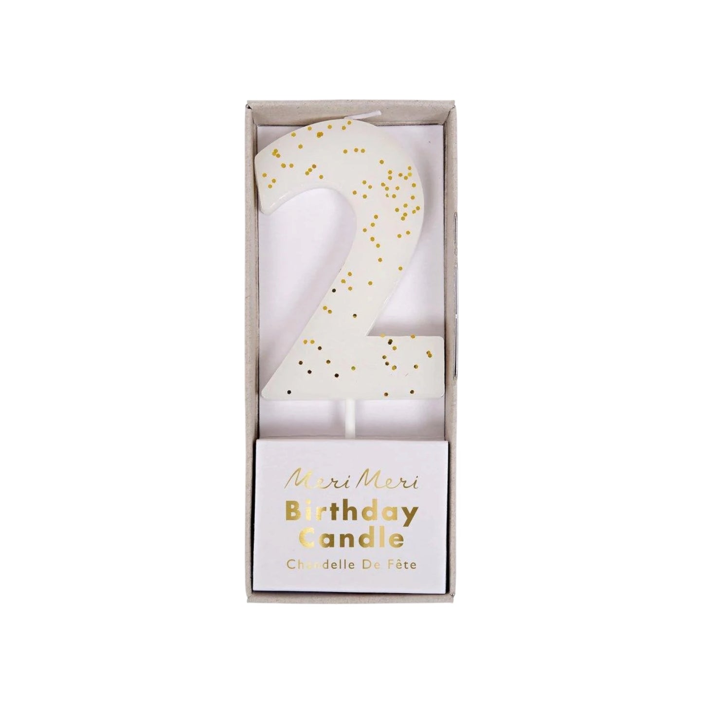 Number "Two" Candle