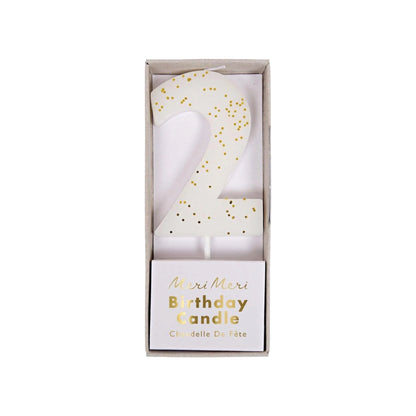 Number "Two" Candle