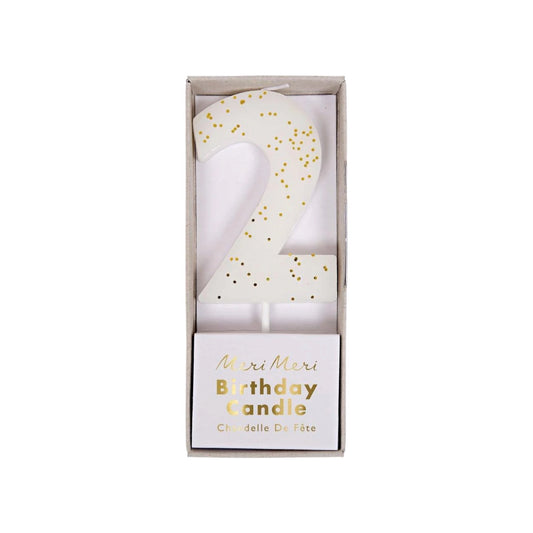 Number "Two" Candle