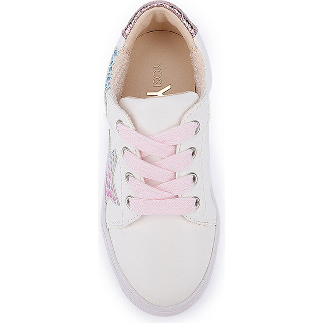 Miss Harper Sneaker in Rainbow Snake Print