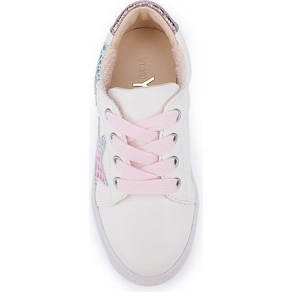 Miss Harper Sneaker in Rainbow Snake Print