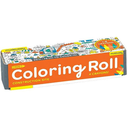 Construction Site Mini Coloring Roll