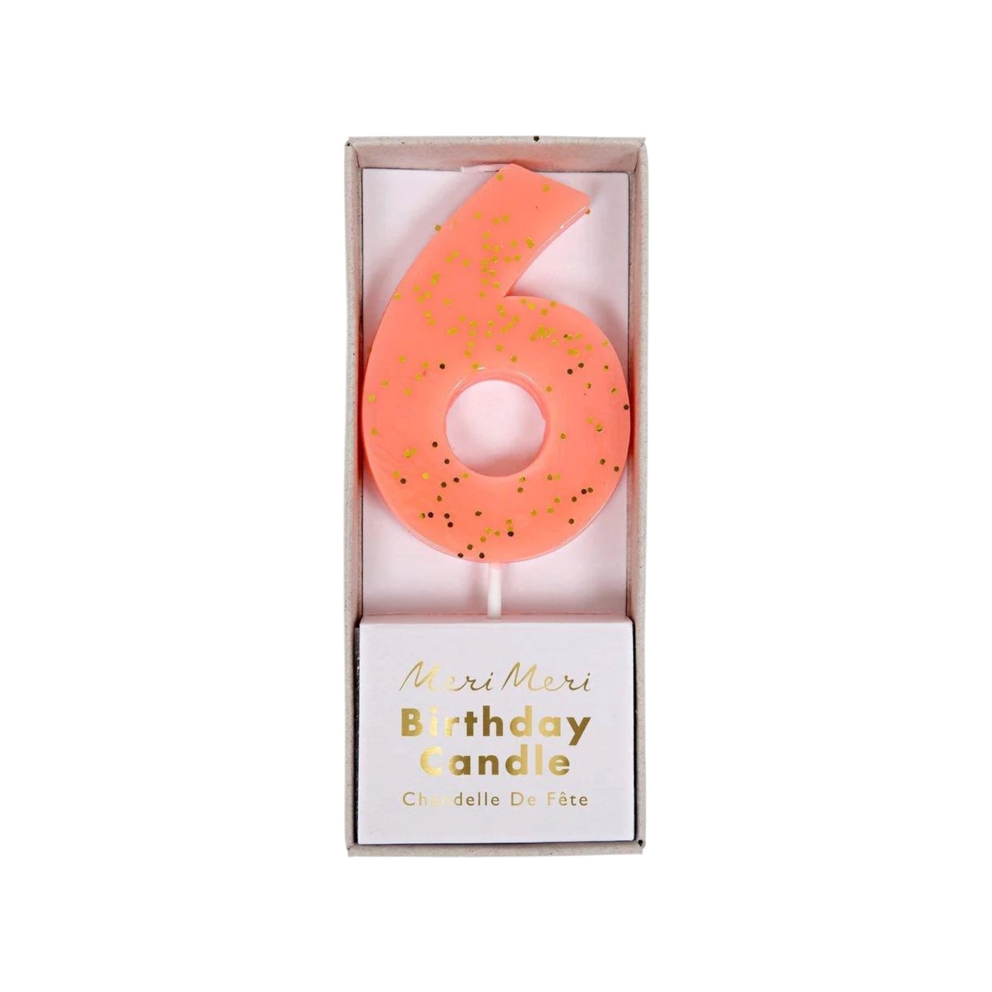 Number "Six" Candle
