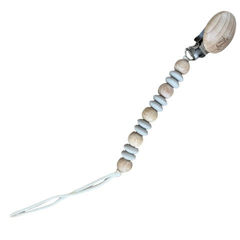 Taupe Ori Pacifier Clip