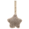 Taupe Plush Star Pacifier Holder