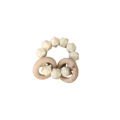 Navajo Beige Abby Rattle Toy