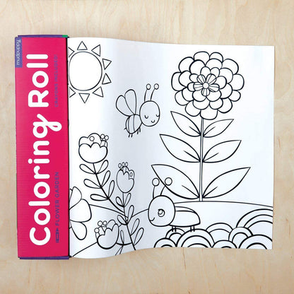 Flower Garden Mini Coloring Roll