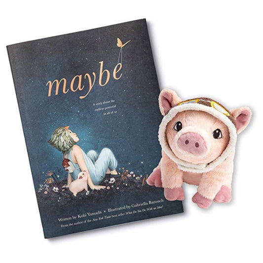 Maybe Book & Flying Pig Plush Gift Set