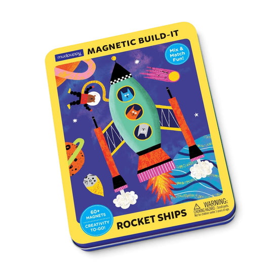 Rocket Ships Magnetic Build-it Game