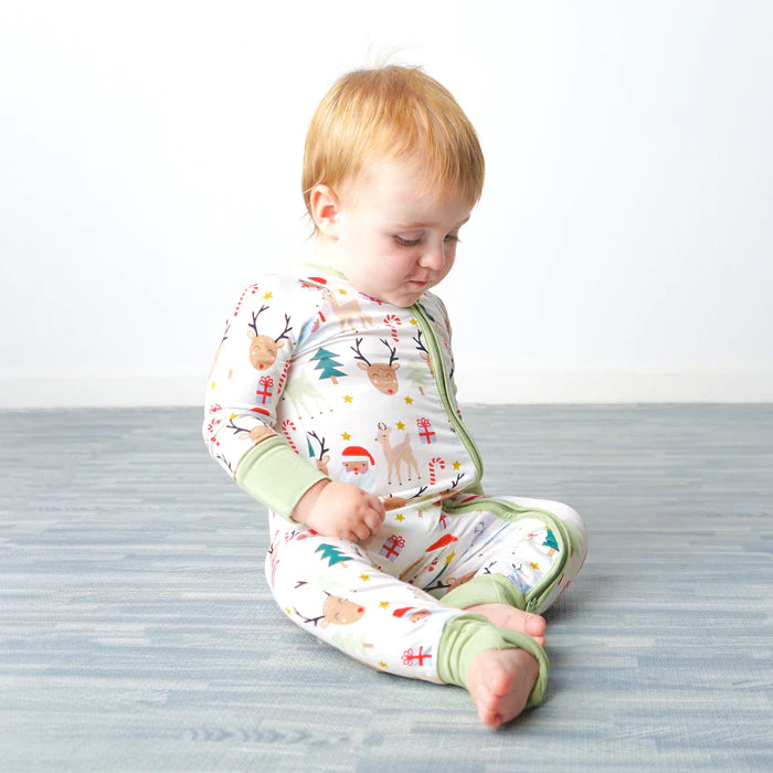 Santa and Friends Bamboo Convertible Romper