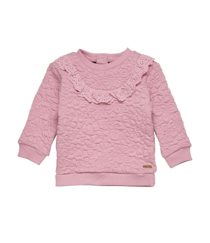 Pink Ruffle Sweater