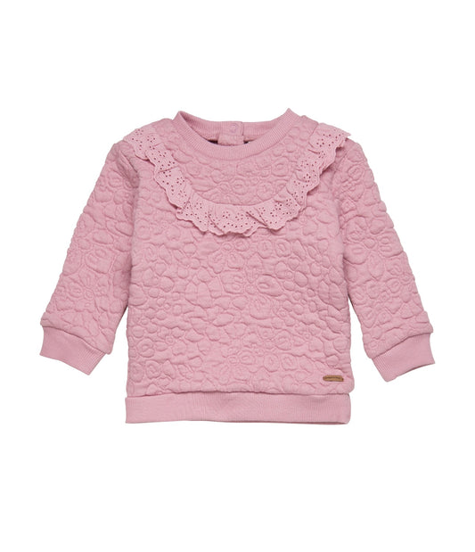 Pink Ruffle Sweater