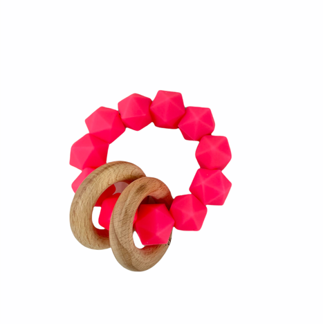 Shocking Pink Abby Rattle Toy