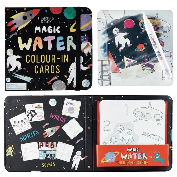 Space Magic Water Coloring Cards