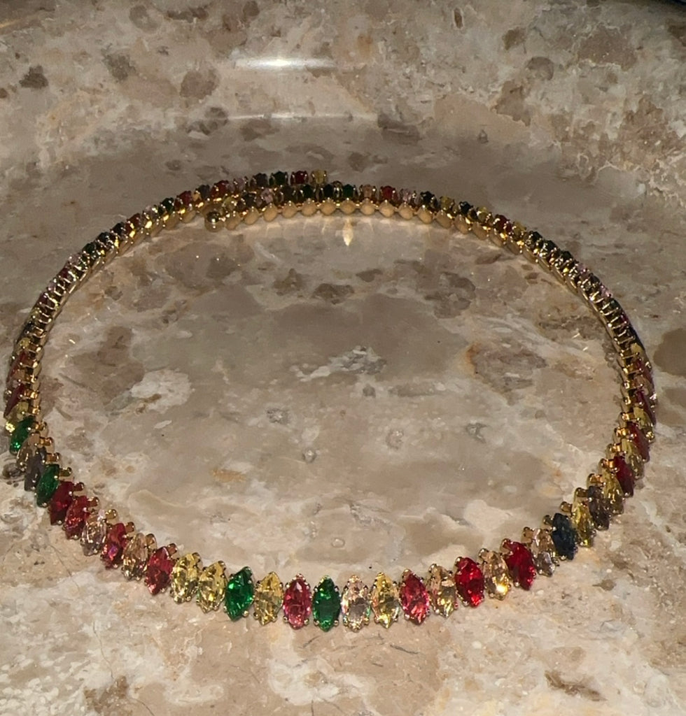 Rainbow Diamond Chocker