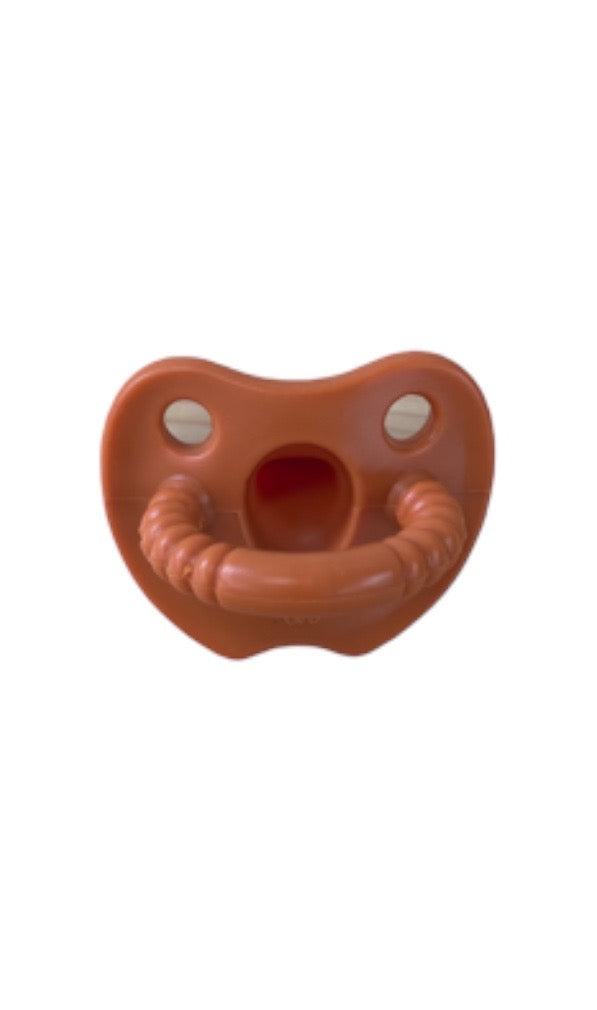 Burnt Orange Flat Silicone Soother