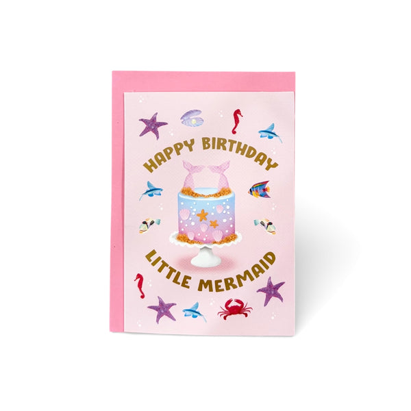 Birthday Mermaid Greeting Card