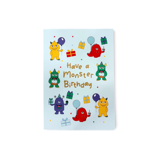 Birthday Monsters Greeting Card