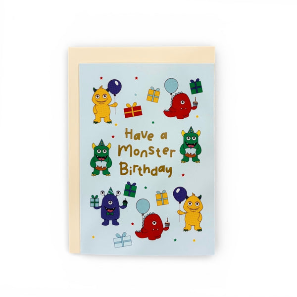 Birthday Monsters Greeting Card