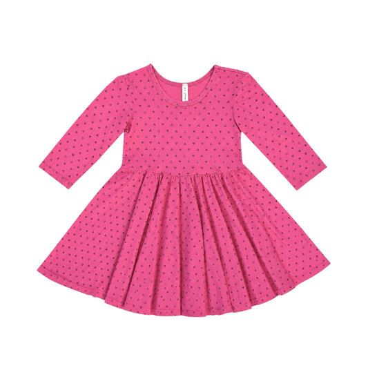Mini Hearts Long Sleeve Dress