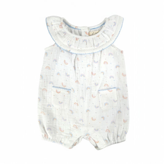 Mini Rainbow Print Romper