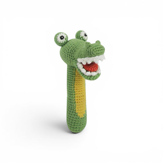 Cleo The Crocodile Rattle Stick