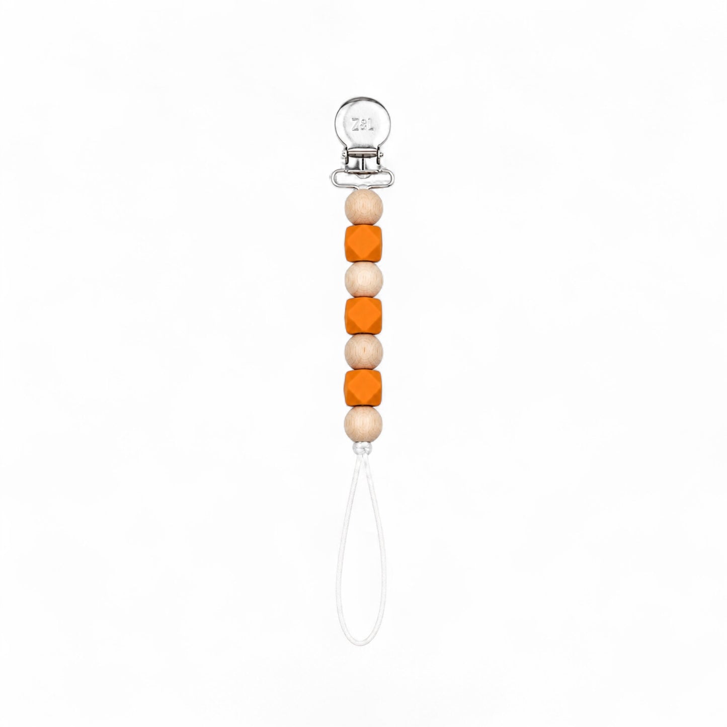 Orange Peel Pacifier Clip