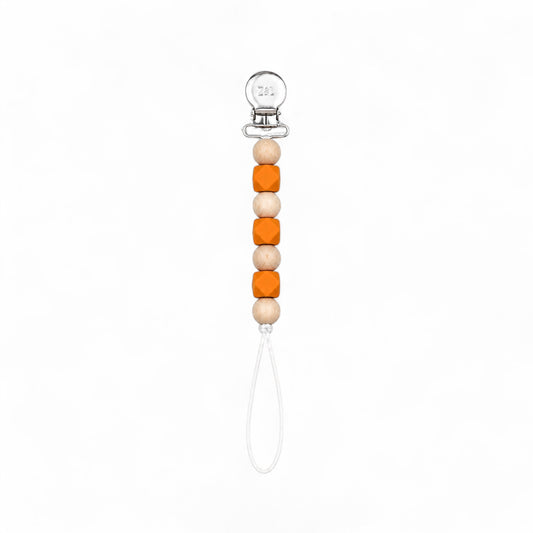 Orange Peel Pacifier Clip