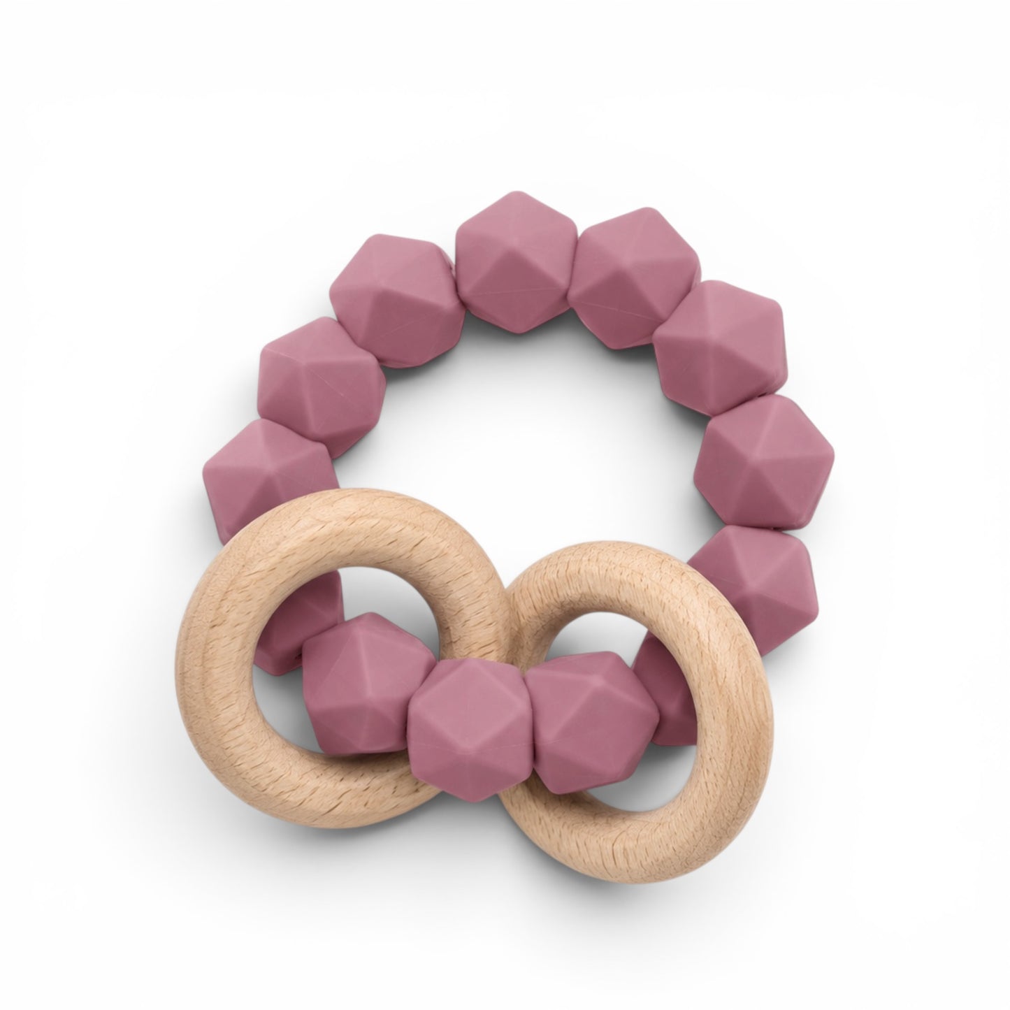 Mauve Abby Rattle Toy