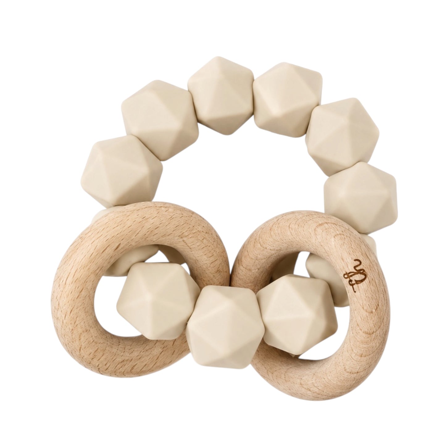Navajo Beige Abby Rattle Toy