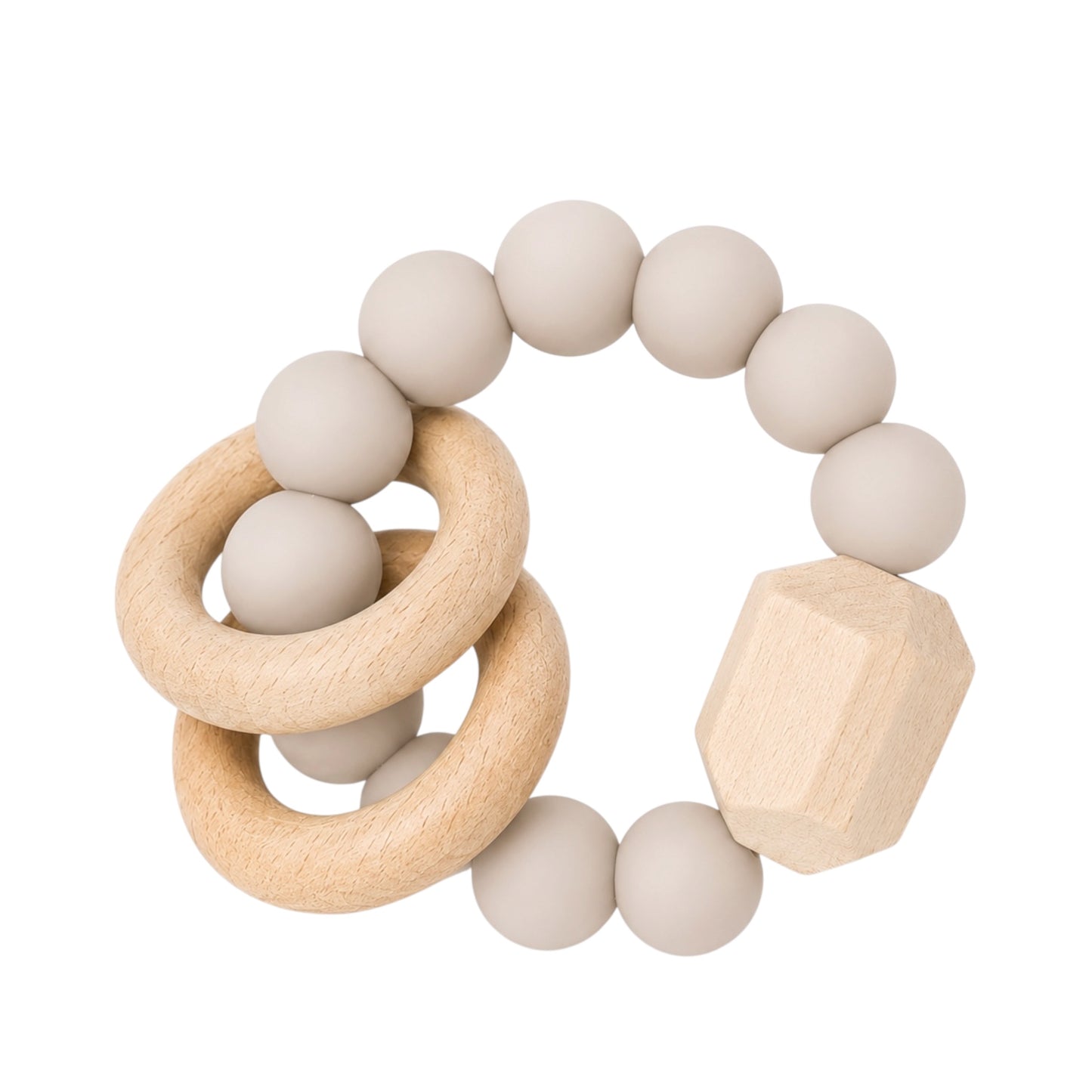 Taupe Mia Rattle Toy