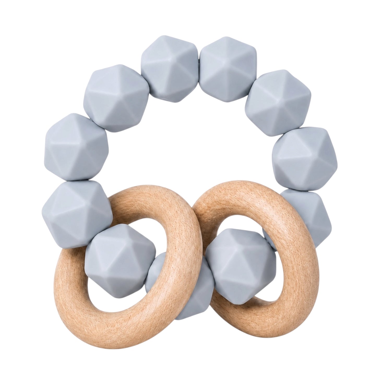 Light Gray Abby Rattle Toy