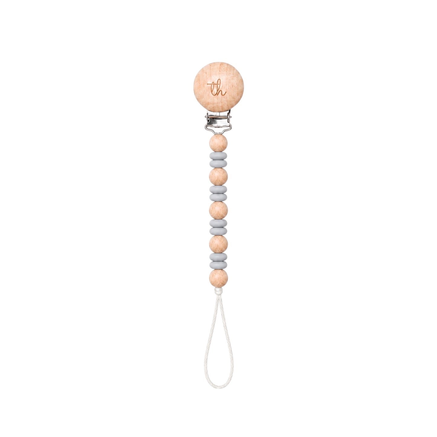 Light Gray Ori Pacifier Clip