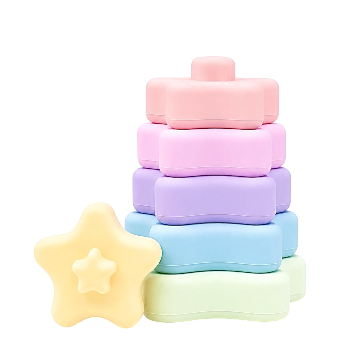 Neon Stars Teether + Stacker