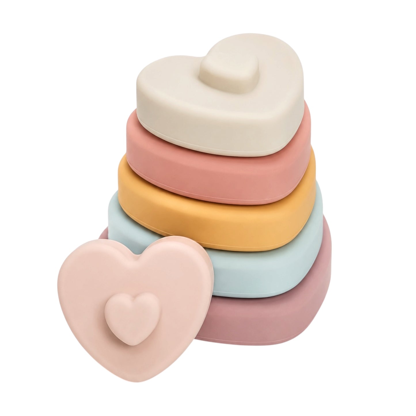 Dusty Hearts Teether + Stacker