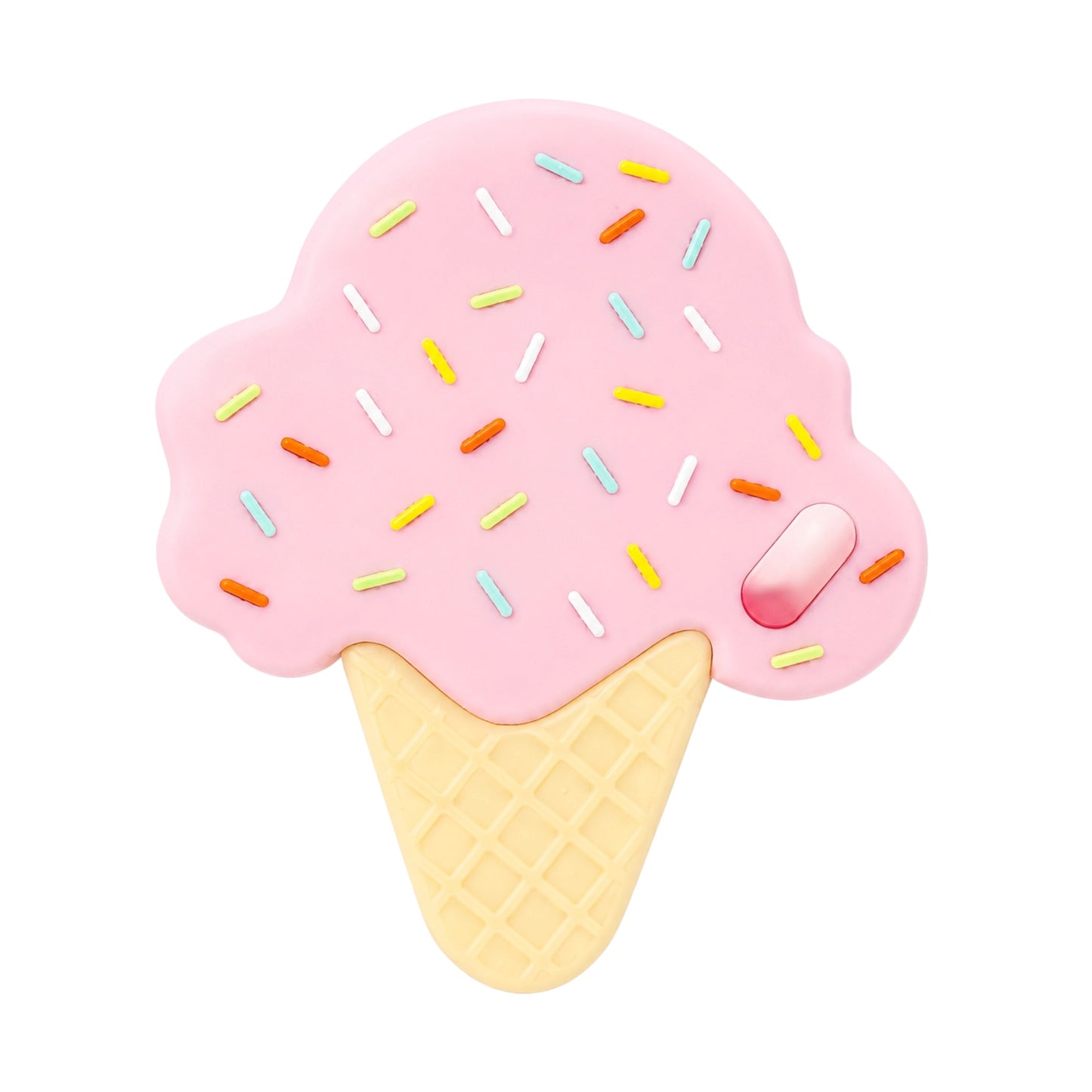 Pink Ice Cream Silicone Teether