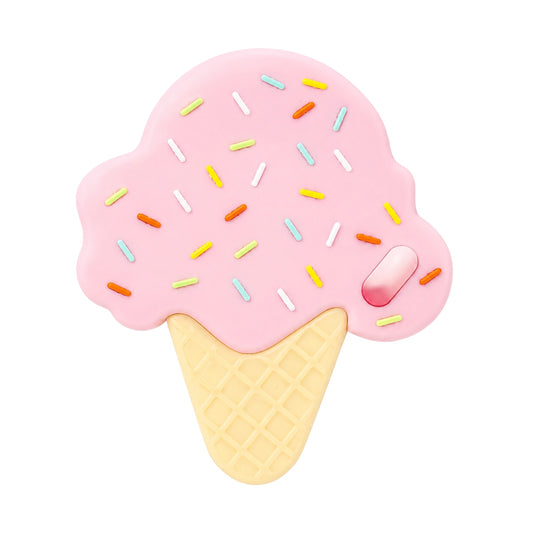 Pink Ice Cream Silicone Teether